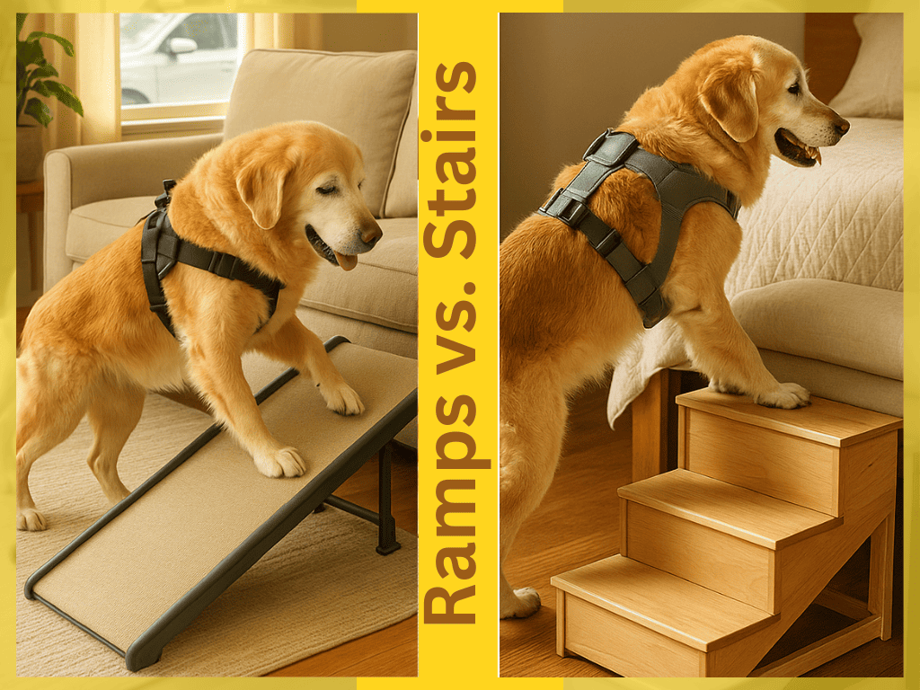 Ramps vs. Stairs for Senior Dogs: Which One Is Better for Arthritis and Mobility Issues?